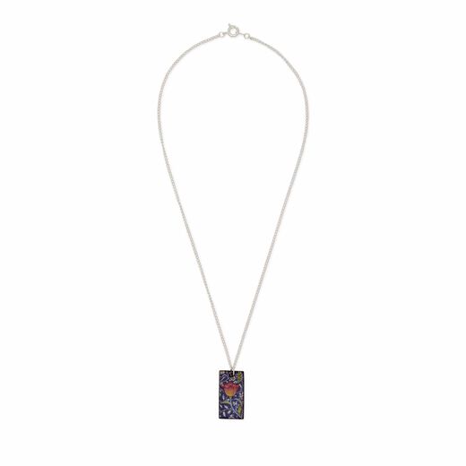 Tulip ceramic pendant necklace