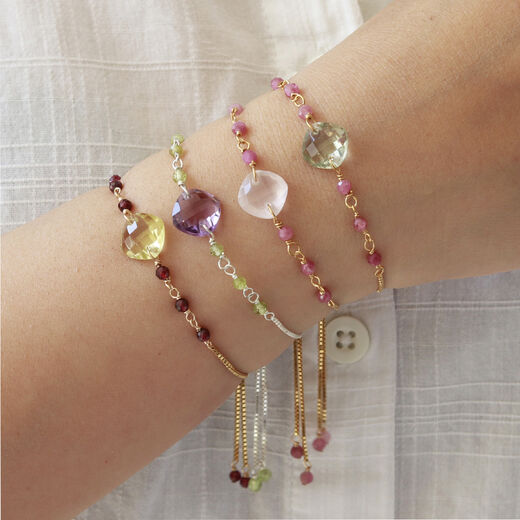 Lemon quartz slider bracelet by Mounir