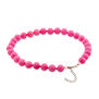 Candy pink beaded necklace