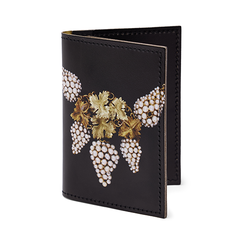Vine necklace leather card wallet