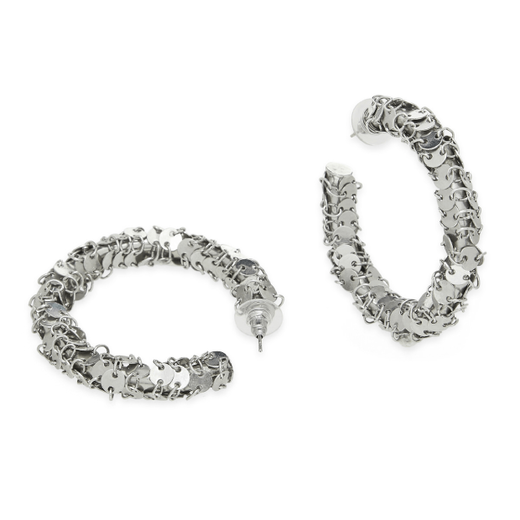 Sequin hoop earrings