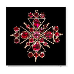 Ruby cross Christmas cards (pack of 8)