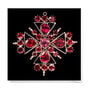 Pack of 8 Christmas cards featuring the caption of a ruby pendant cross from the V&A collection
