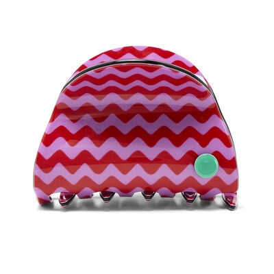 Purple retro zigzag hair claw