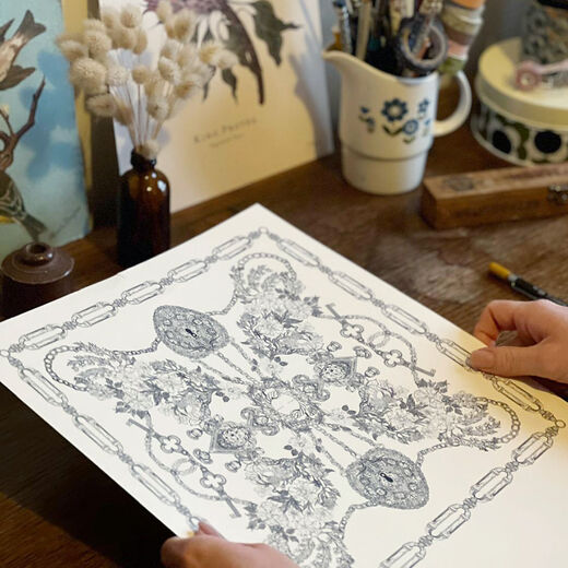 Victorian Jewels print by Jessie Bayliss