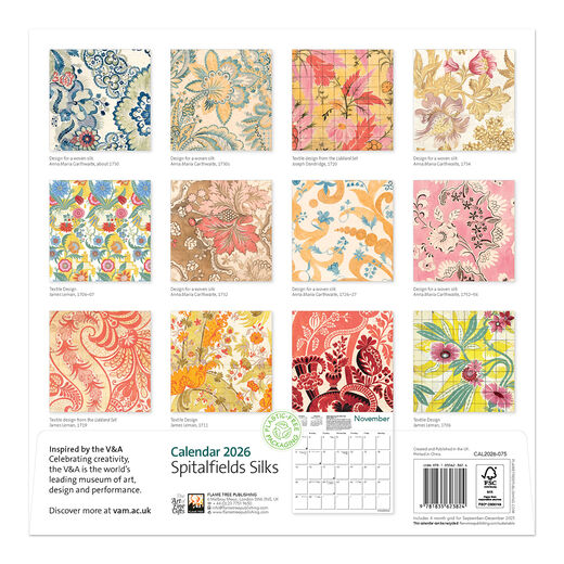 Spitalfields Silks 2026 calendar
