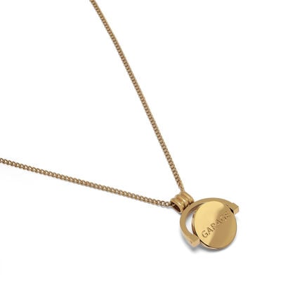 Garage + Grime spinner necklace by Hoops & Chains