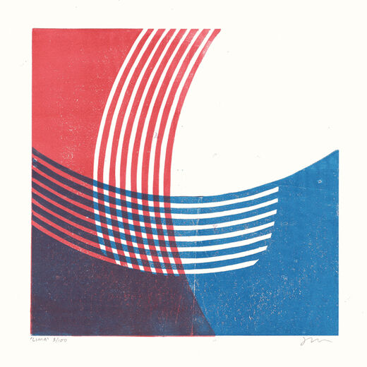 L by James Brown (Alphabet Lino Print)