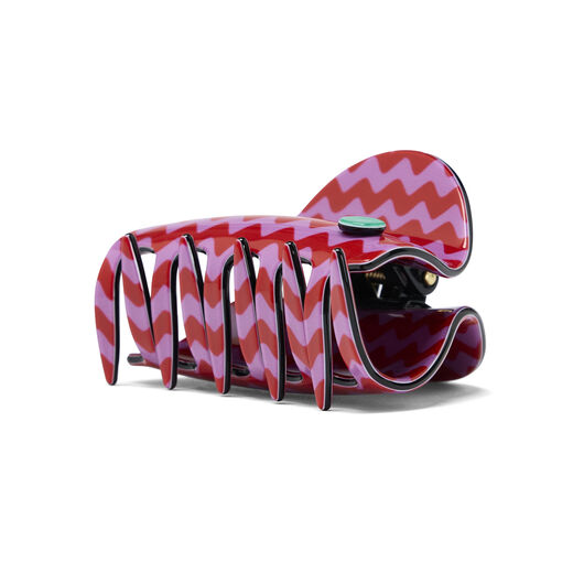 Purple retro zigzag hair claw