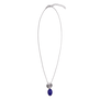 Blue glass stone necklace by Fo.Be