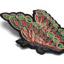 Butterfly embroidered patch