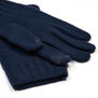 Men's navy wool gloves