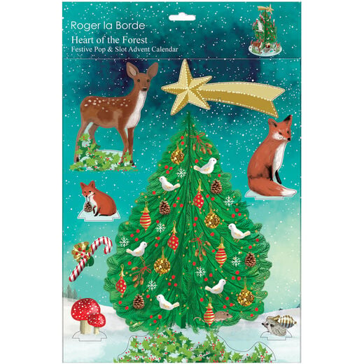 Winter forest 3D advent calendar