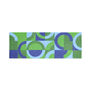 Blue and green circle scarf