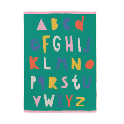 Alphabet baby blanket