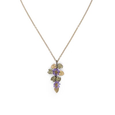 Giverny waterlily pendant necklace by Michael Michaud