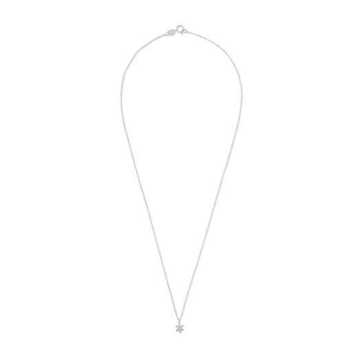 Silver molten star necklace by Jo Cooper