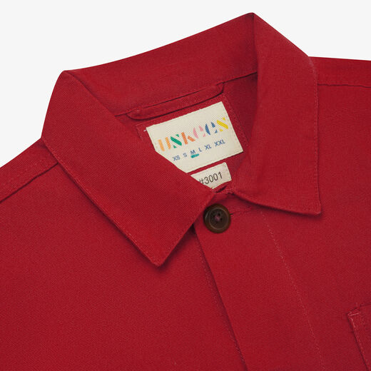 Berry red overshirt for life by Uskees - L