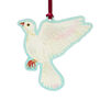 V&A dove wooden Christmas decoration by Polly Fern