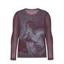 Lightweight unisex mesh top featuring a photos of David Bowie on stage.