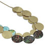 Flowers statement brass necklace by Sibilia
