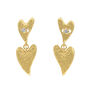 Evil eye heart stud earrings by Ottoman Hands