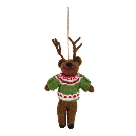 Retro reindeer Christmas decoration