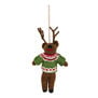 Retro reindeer Christmas decoration