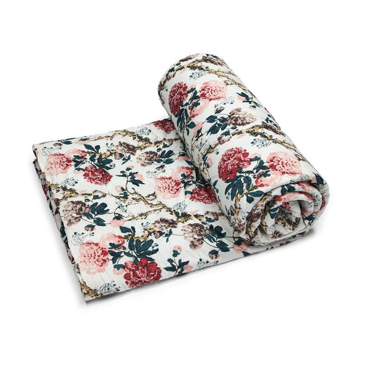 Peony cotton quilt