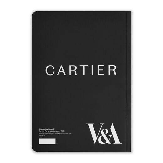 The reverse reads CARTIER with information about the jewellery below