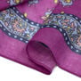 Pink iris cotton square scarf
