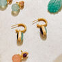 Amethyst and aqua chalcedony earrings by Carousel Jewels