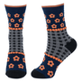 Navy tartan socks
