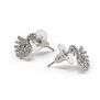 Sparkling swan stud earrings
