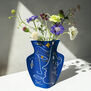 Abstract face paper vase