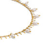 Faux pearl spike necklace by Fotini Liami