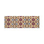 Yellow and blue tile cotton scarf