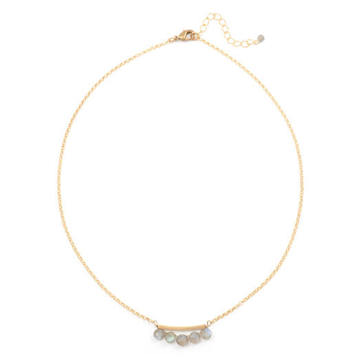 Labradorite bar necklace by Joli