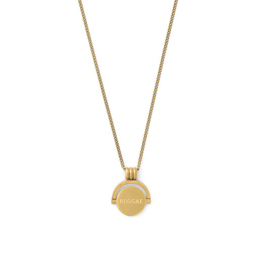 Reggae + Lovers Rock spinner necklace by Hoops & Chains