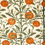 Orange stems crepe de chine silk scarf