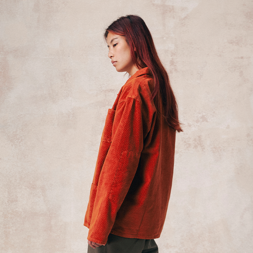 Rust overshirt for life by Uskees