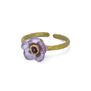 Purple flower ring by Michael Michaud