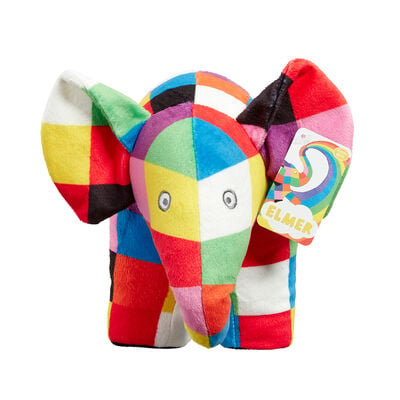 Elmer soft toy
