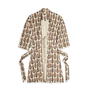 Luxurious robe with marigold prints