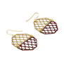 Jali hexagon earrings