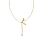 Dragonfly pearl drop necklace by Fotini Liami