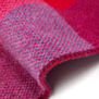 Pink and orange check wool scarf