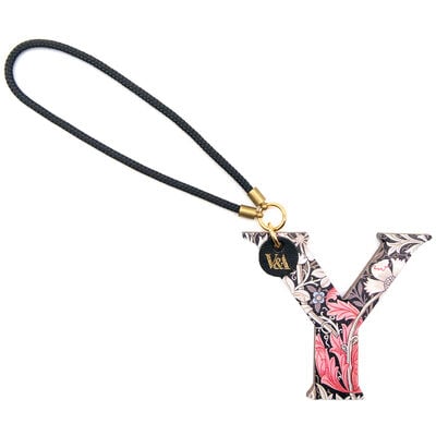 William Morris Compton leather bag charm - Y