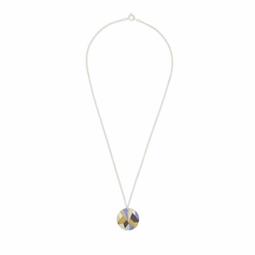 Art Deco ceramic pendant necklace