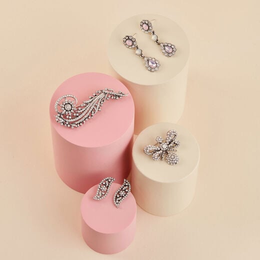 Diamante ornament earrings
